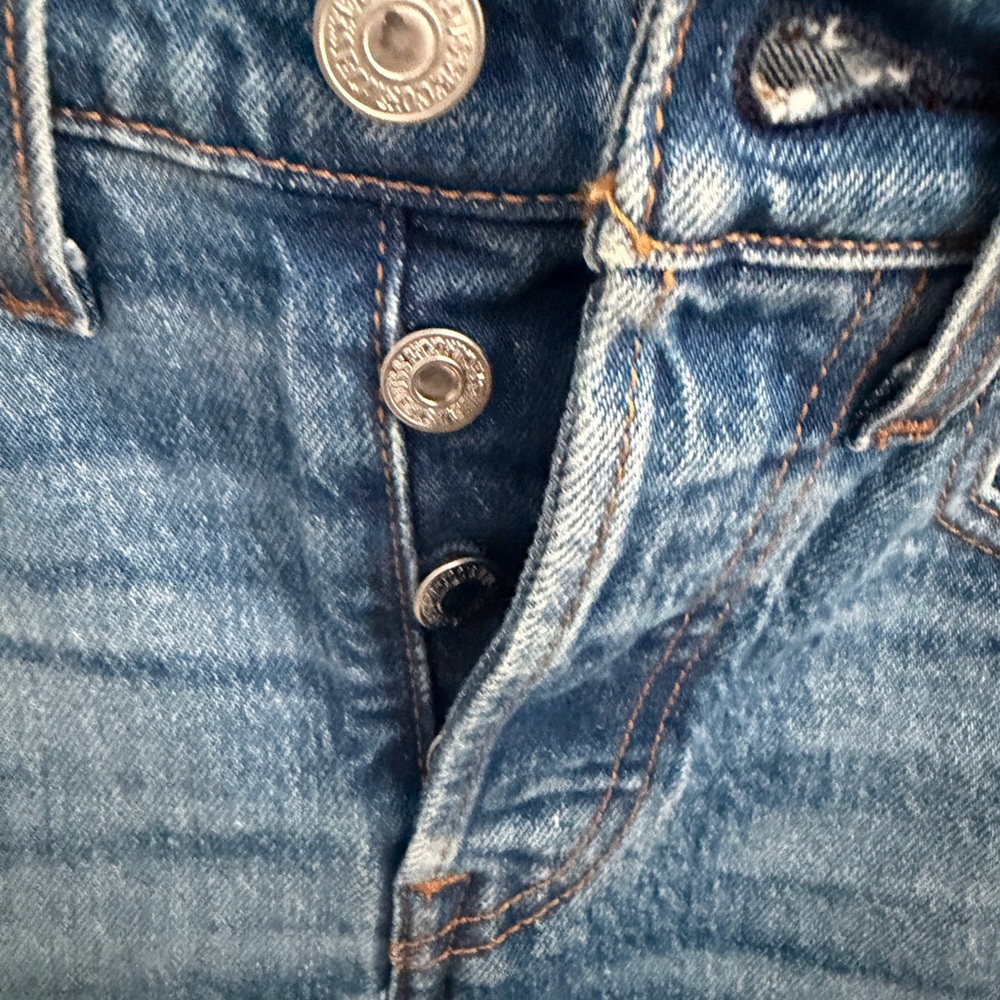 Levi's Blue Jeans Wedgie Straight Button Fly Women’s 24” - Picture 4 of 6